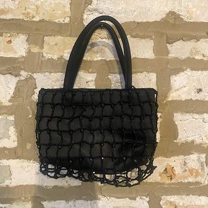 Black Beaded Purse